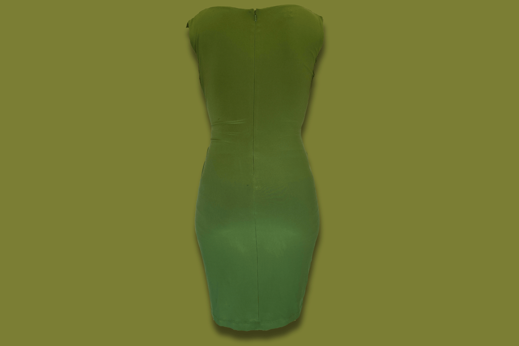 "Jones New York" Cross-front Midi Dress