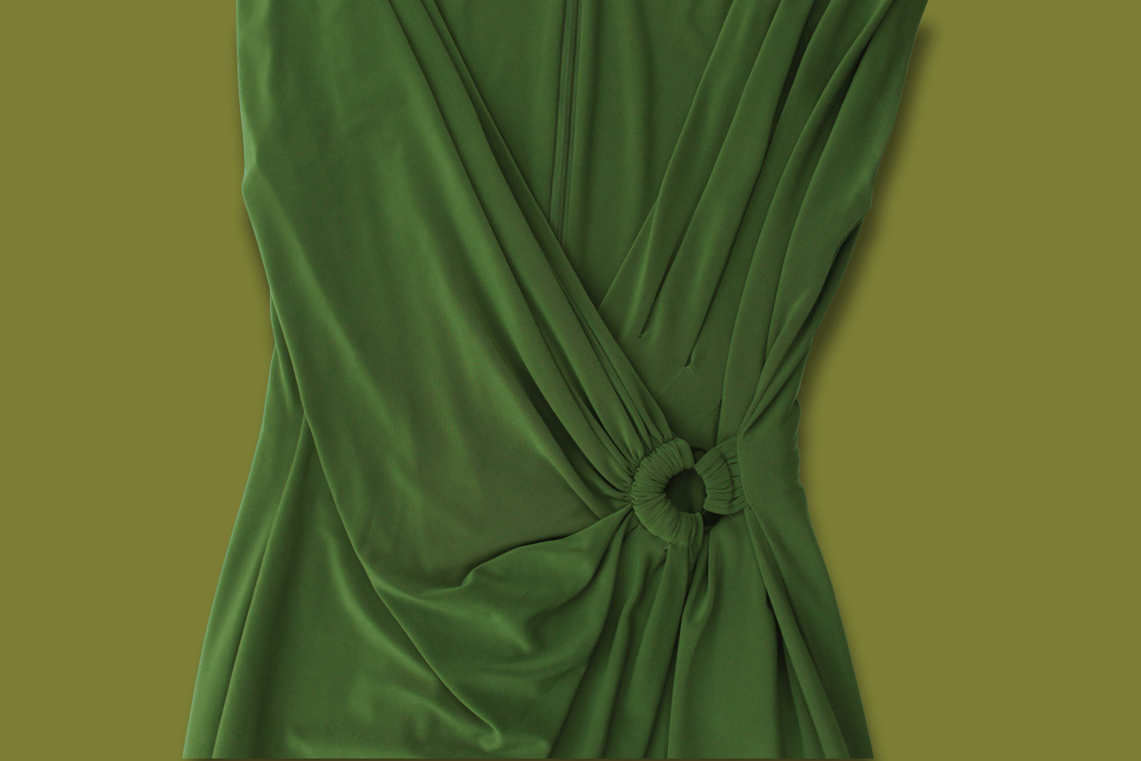 "Jones New York" Cross-front Midi Dress