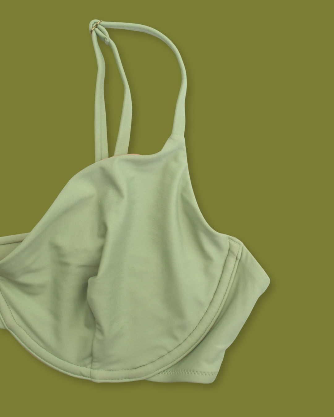 Green "Madewell" Wired Bikini Top