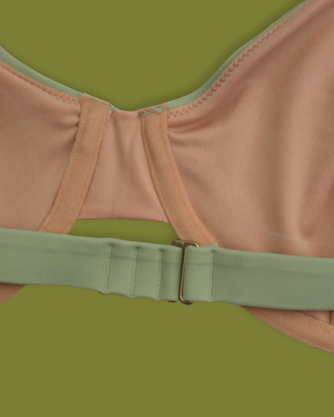 Green "Madewell" Wired Bikini Top