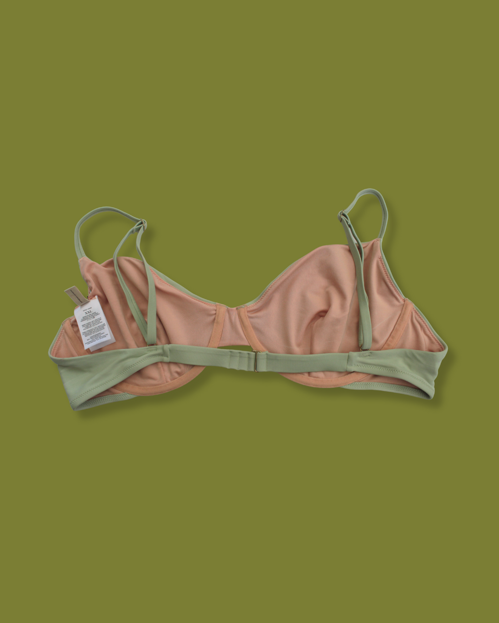 Green "Madewell" Wired Bikini Top
