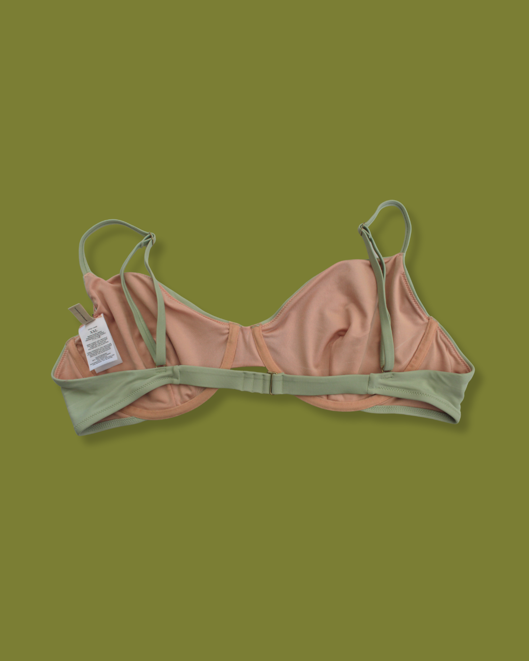 Green "Madewell" Wired Bikini Top