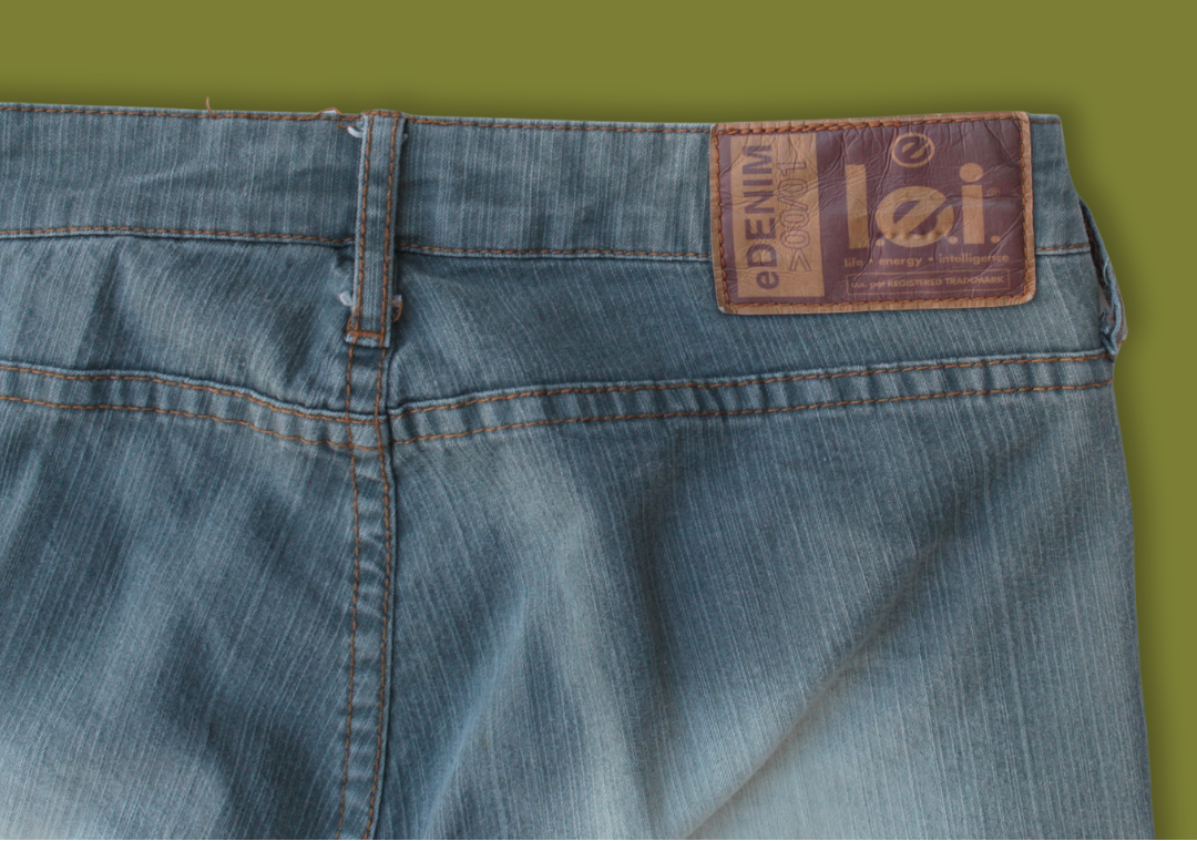 Heathered Low-rise Bootcut Jeans