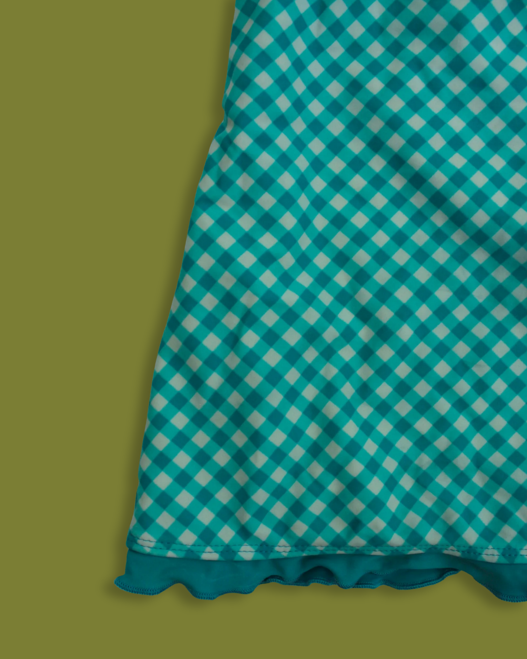 "Candies" Gingham Halter and Brief Tankini Set