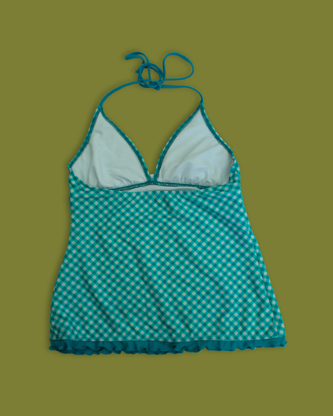 "Candies" Gingham Halter and Brief Tankini Set