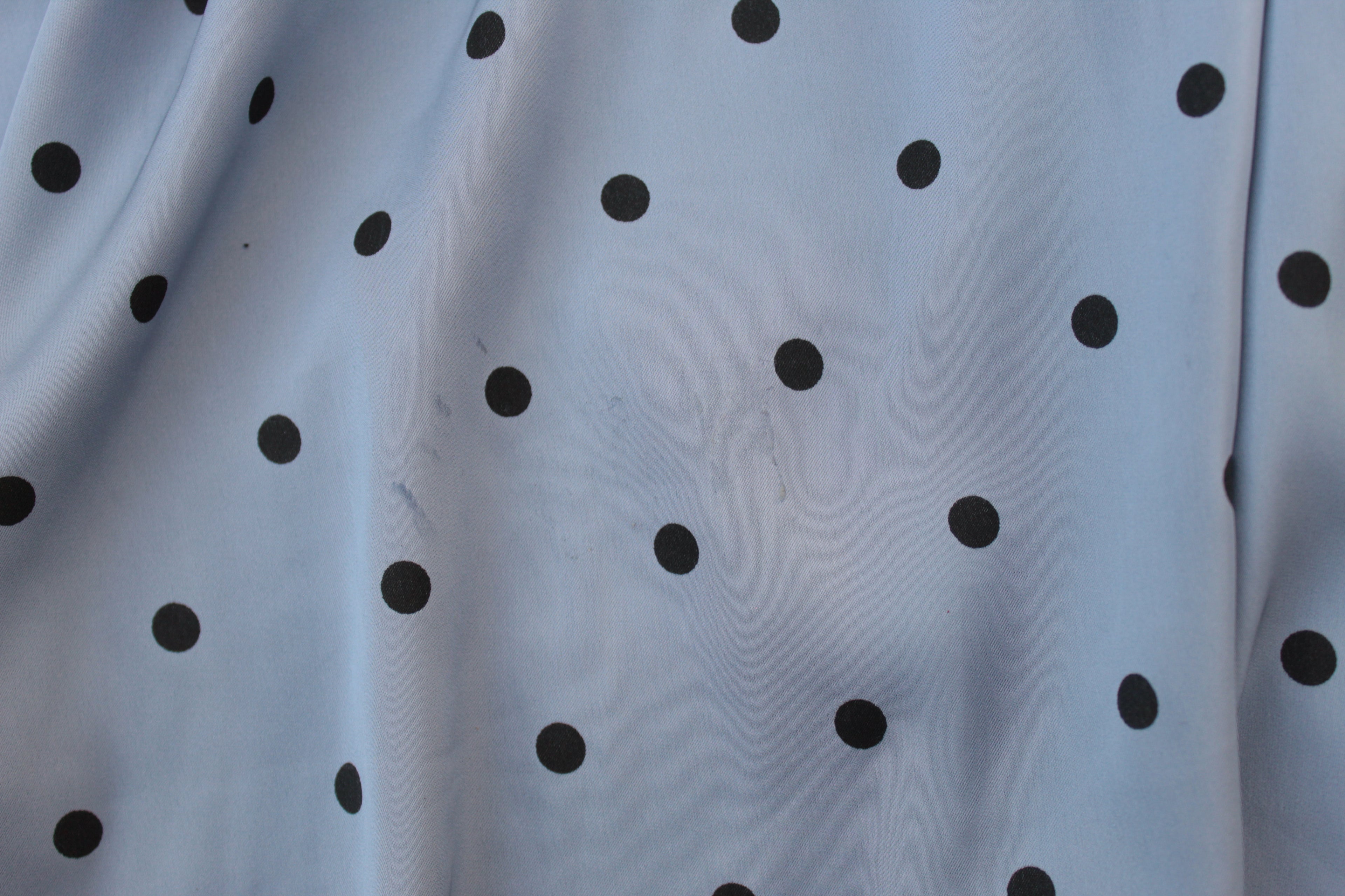 Polka-dot Cross-front Midi Dress