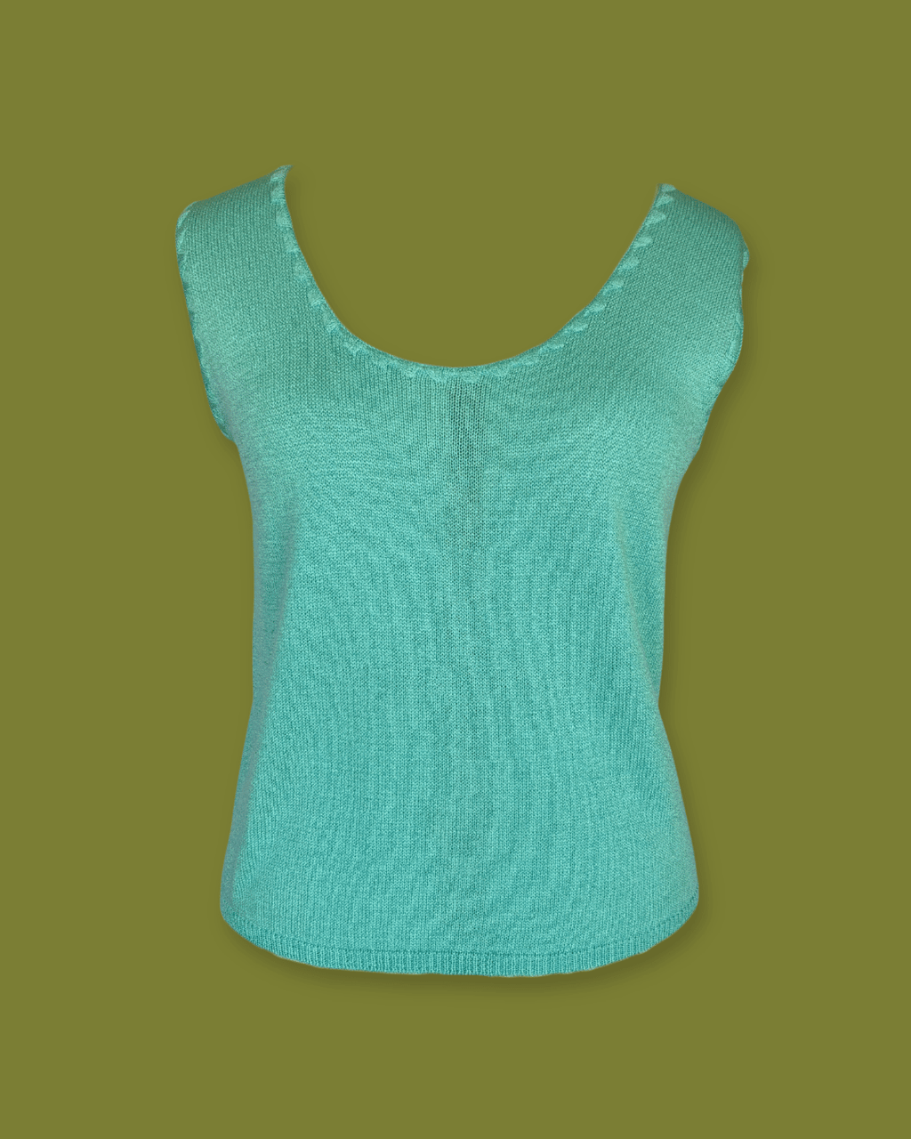 Knit Scoop-neck Top