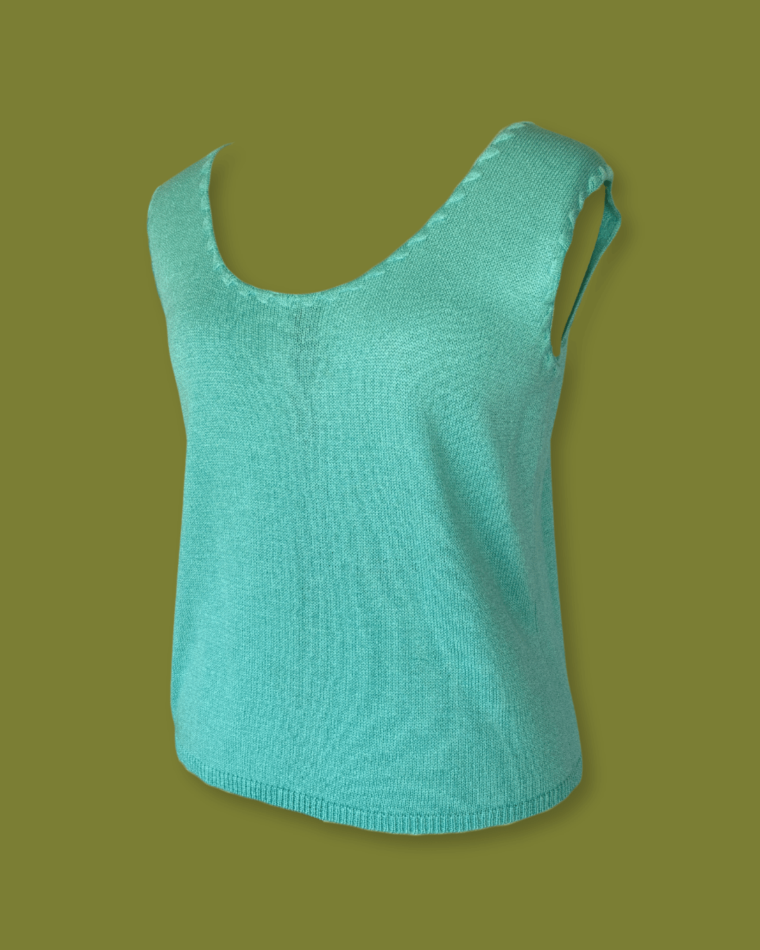 Knit Scoop-neck Top
