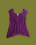 Lace "Fairy" Asymmetric Empire-top