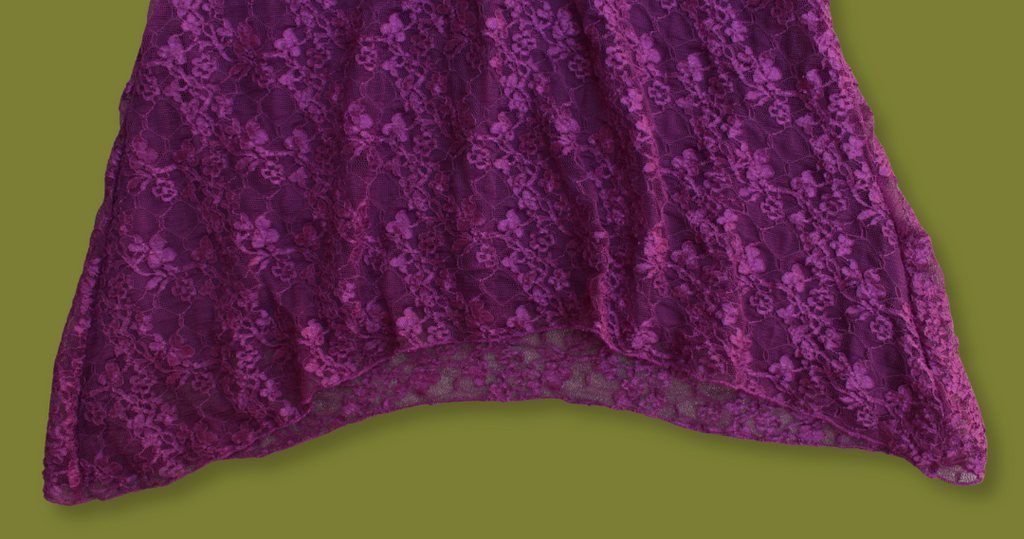 Lace "Fairy" Asymmetric Empire-top