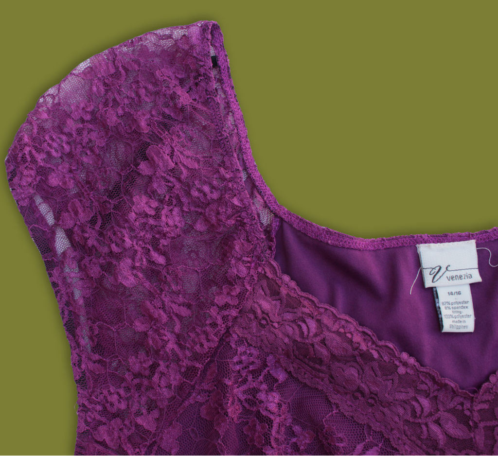 Lace "Fairy" Asymmetric Empire-top