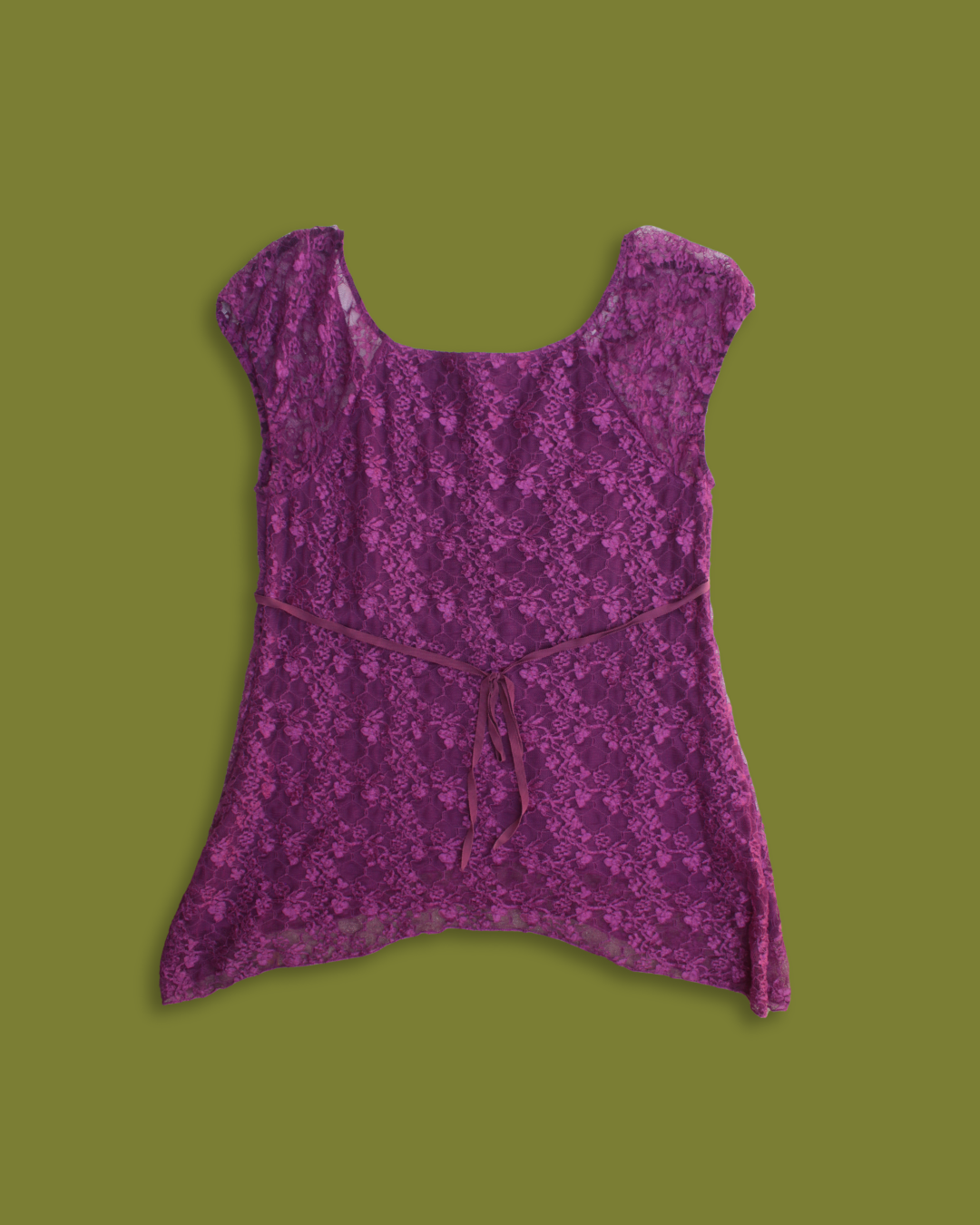 Lace "Fairy" Asymmetric Empire-top