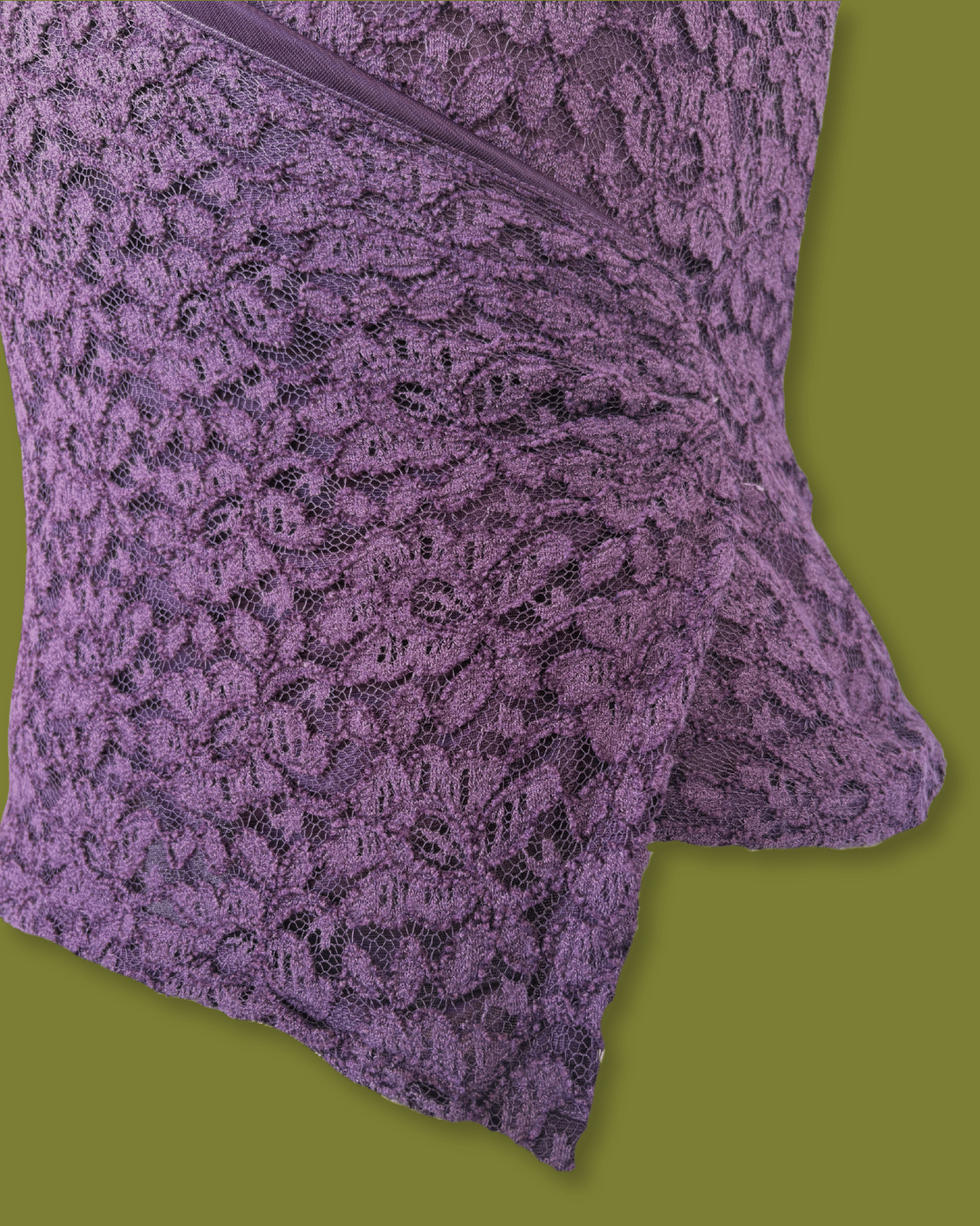 Lace Cross-front V-neck Top