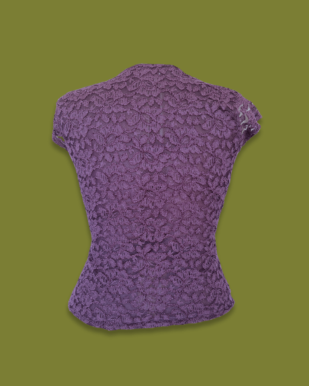 Lace Cross-front V-neck Top