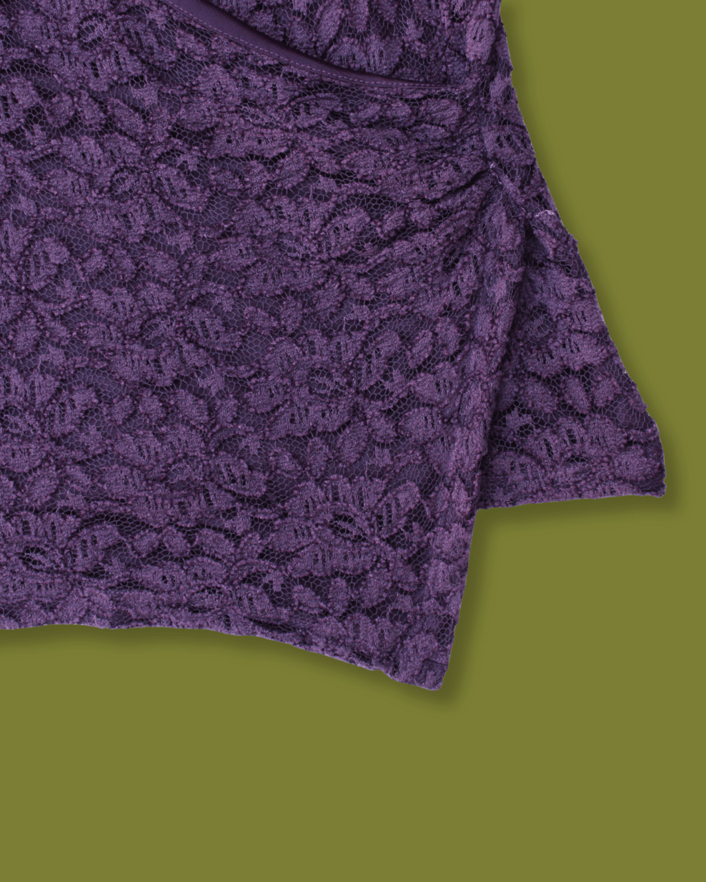 Lace Cross-front V-neck Top