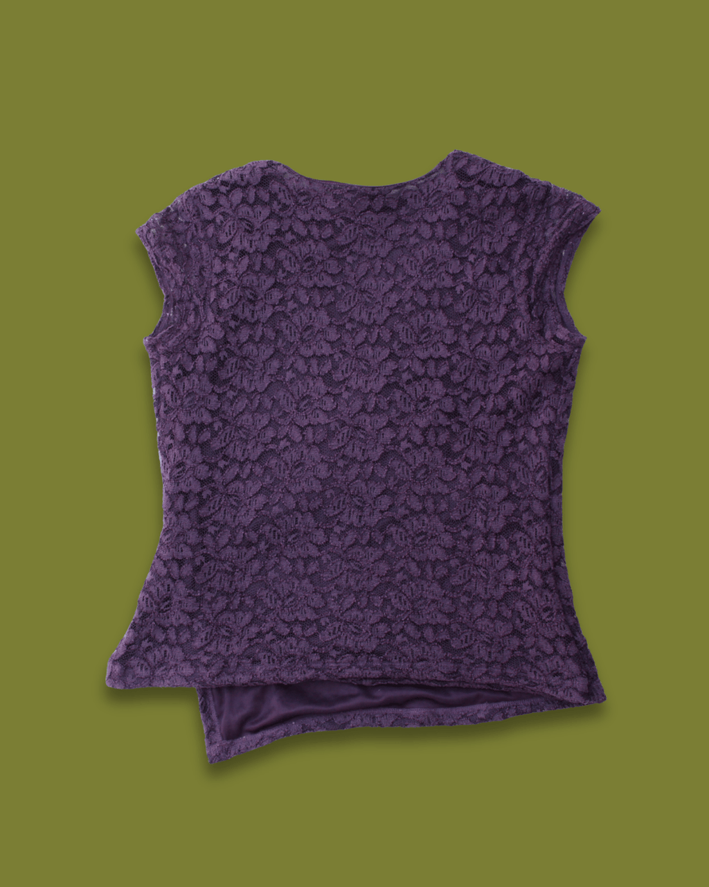 Lace Cross-front V-neck Top