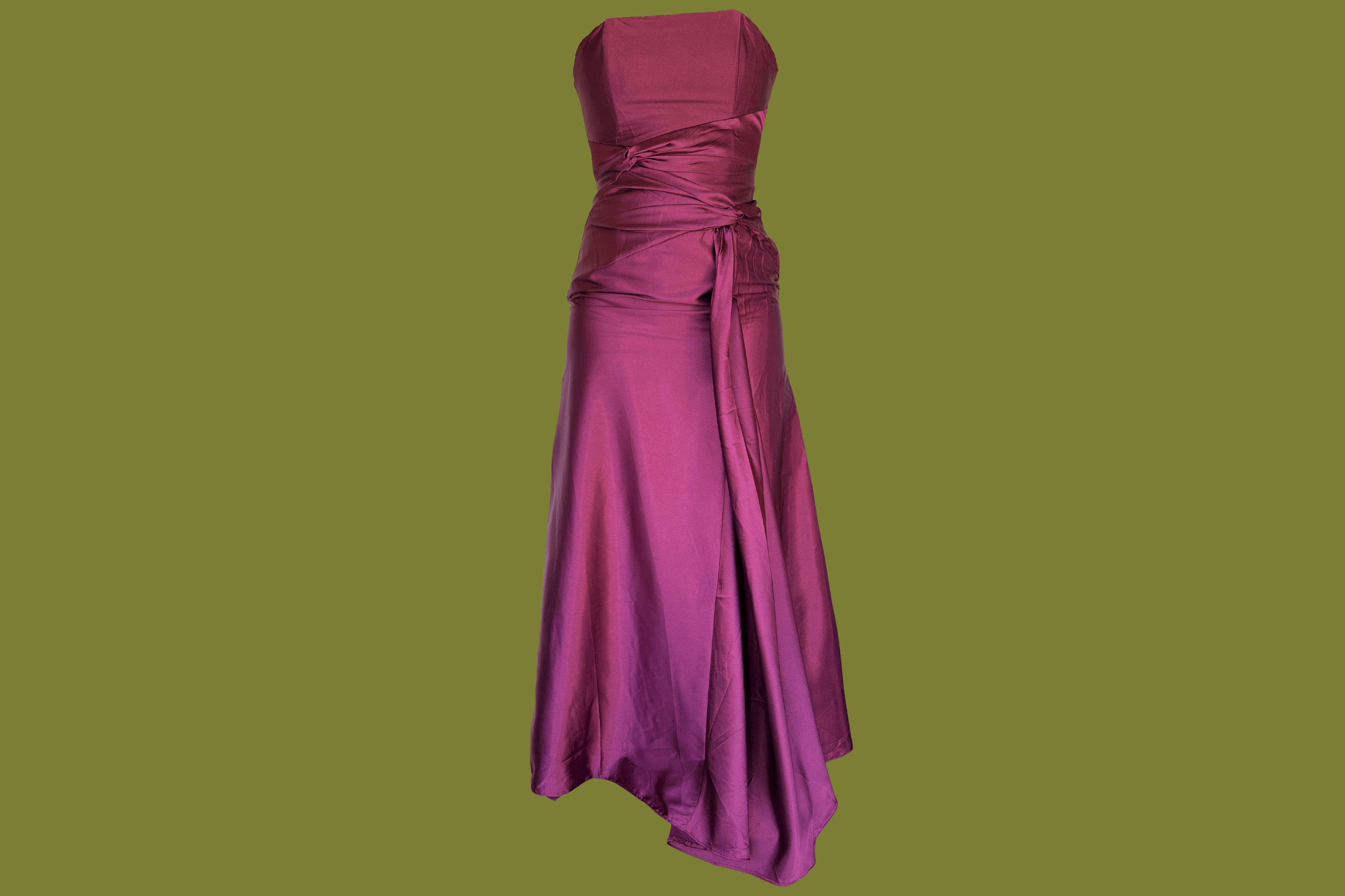 Silky Strapless Gown