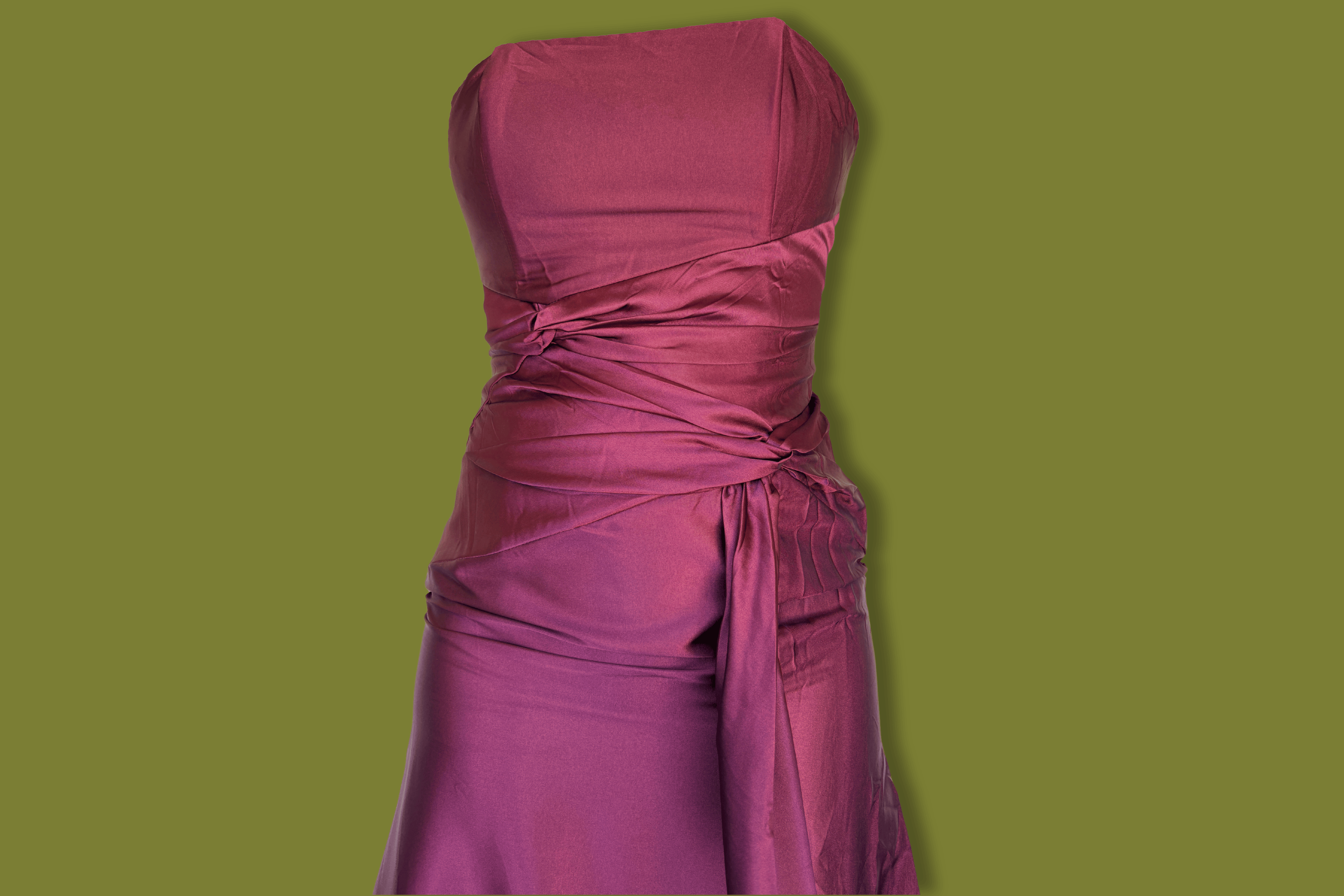 Silky Strapless Gown