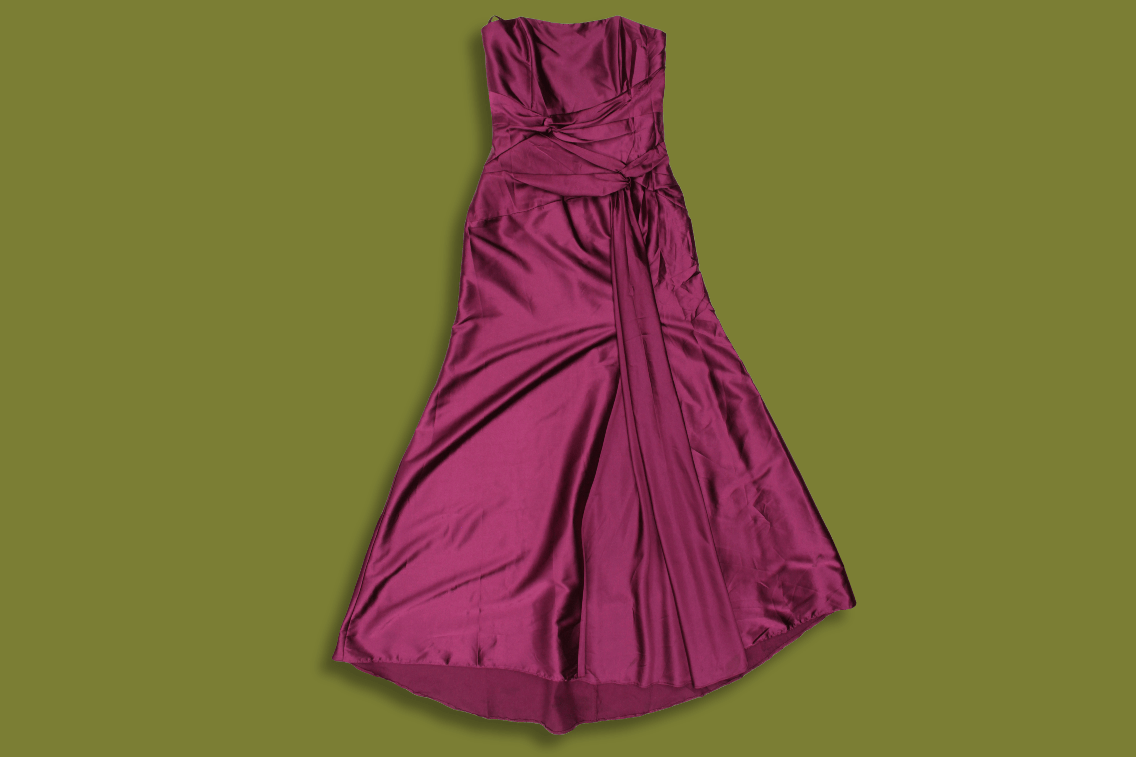 Silky Strapless Gown