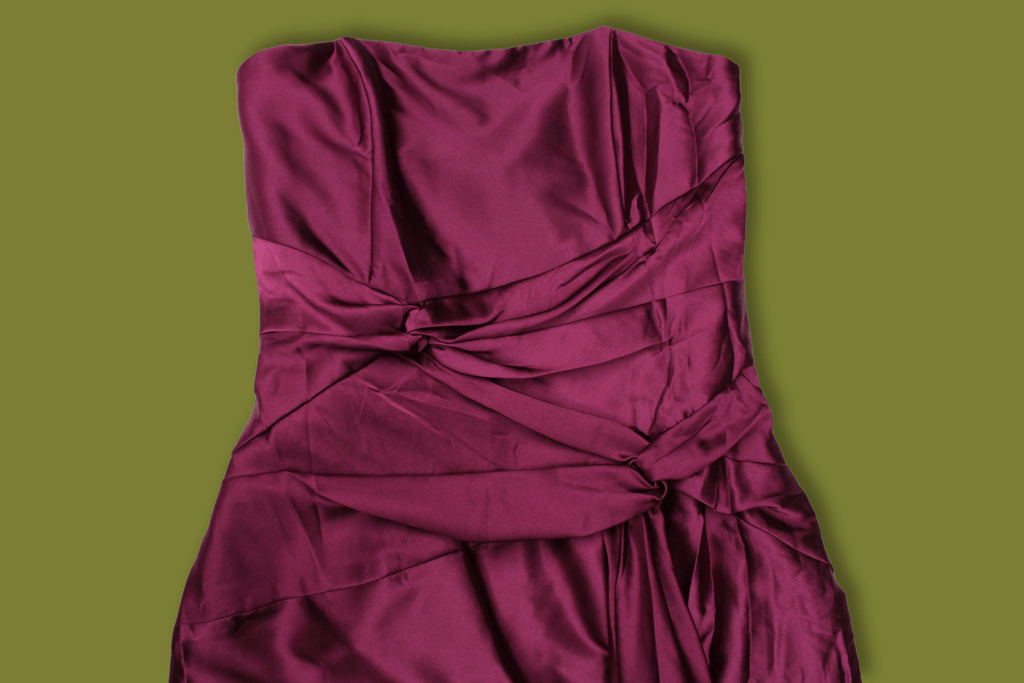 Silky Strapless Gown