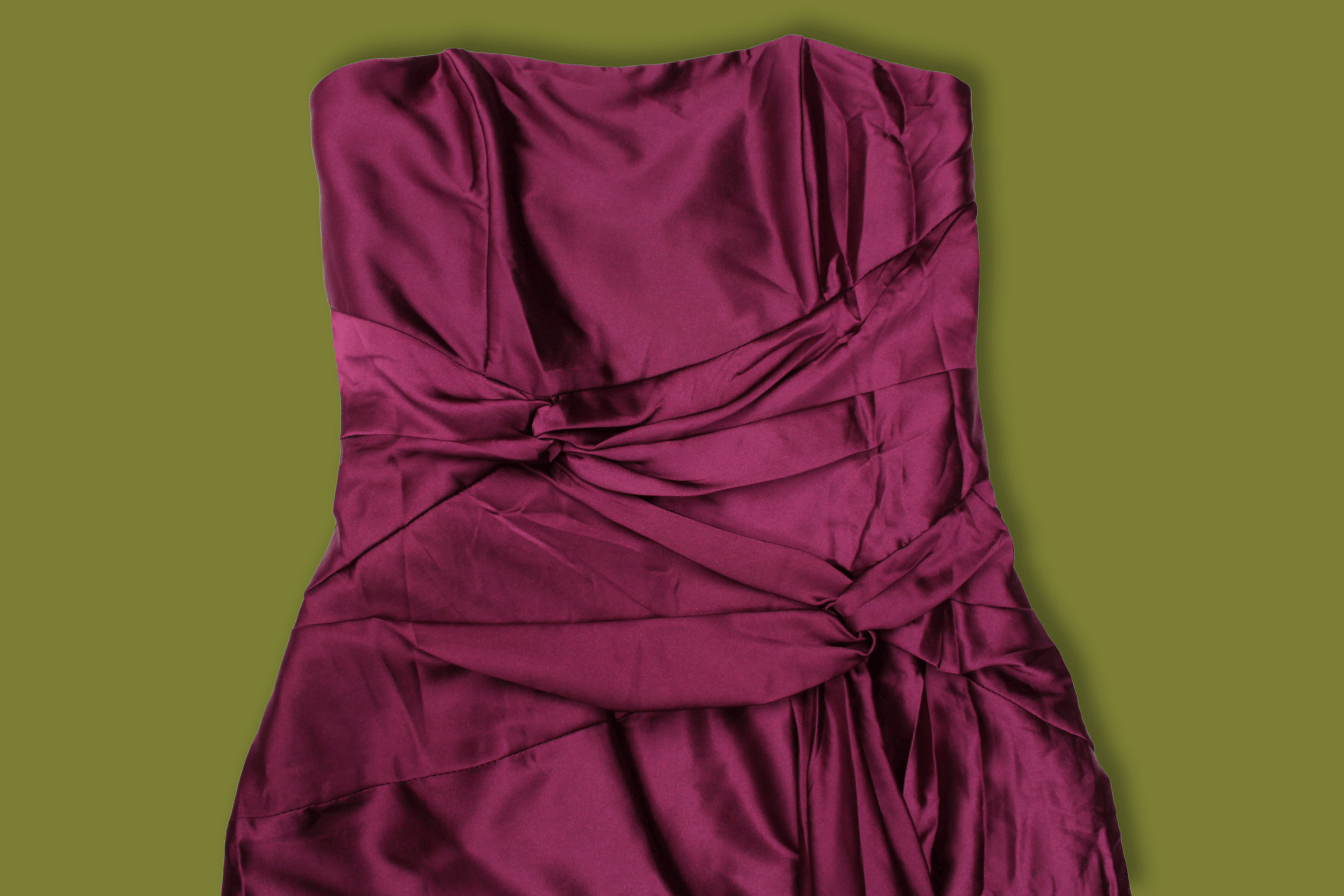 Silky Strapless Gown
