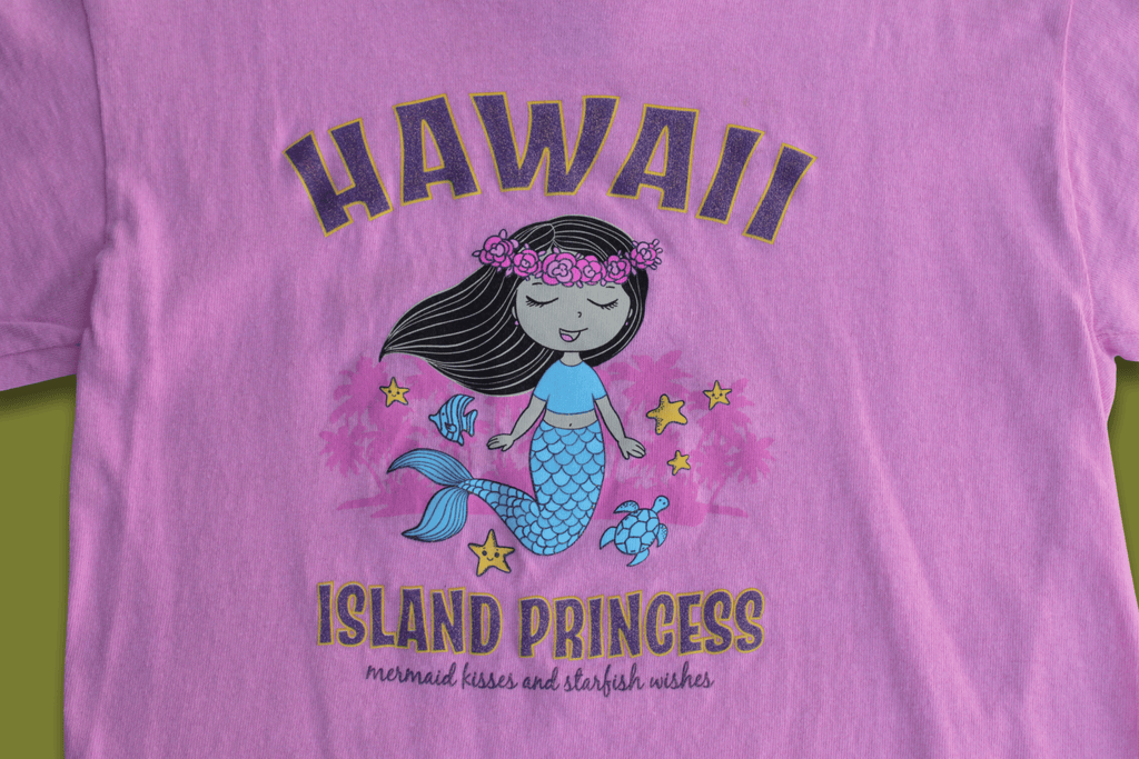 Pink Glittery Mermaid Graphic Tee