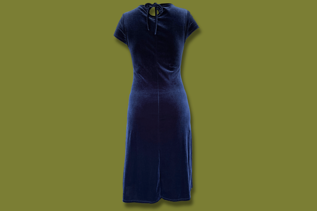 Beaded Velvet Midi Dress