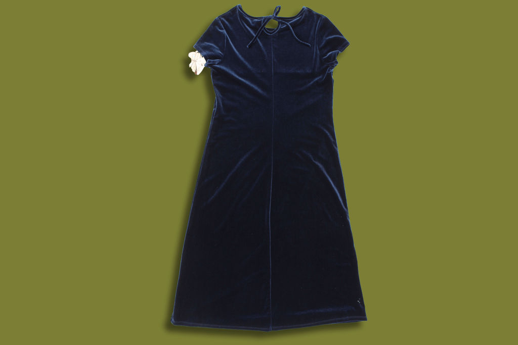 Beaded Velvet Midi Dress