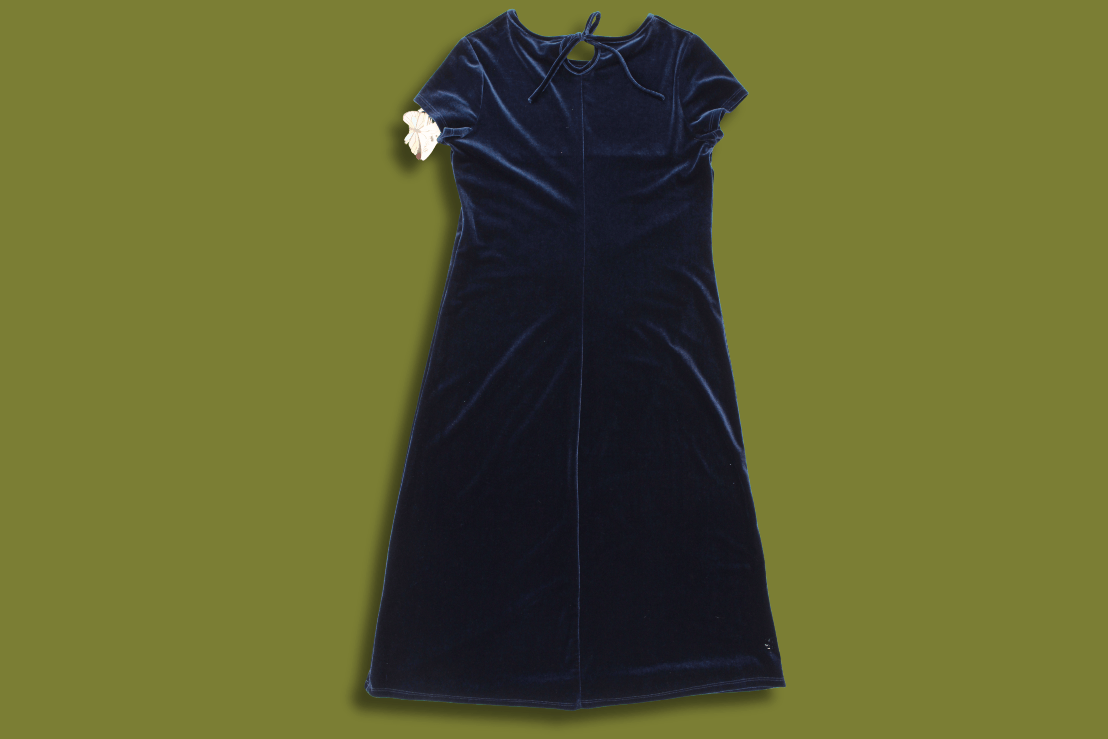 Beaded Velvet Midi Dress