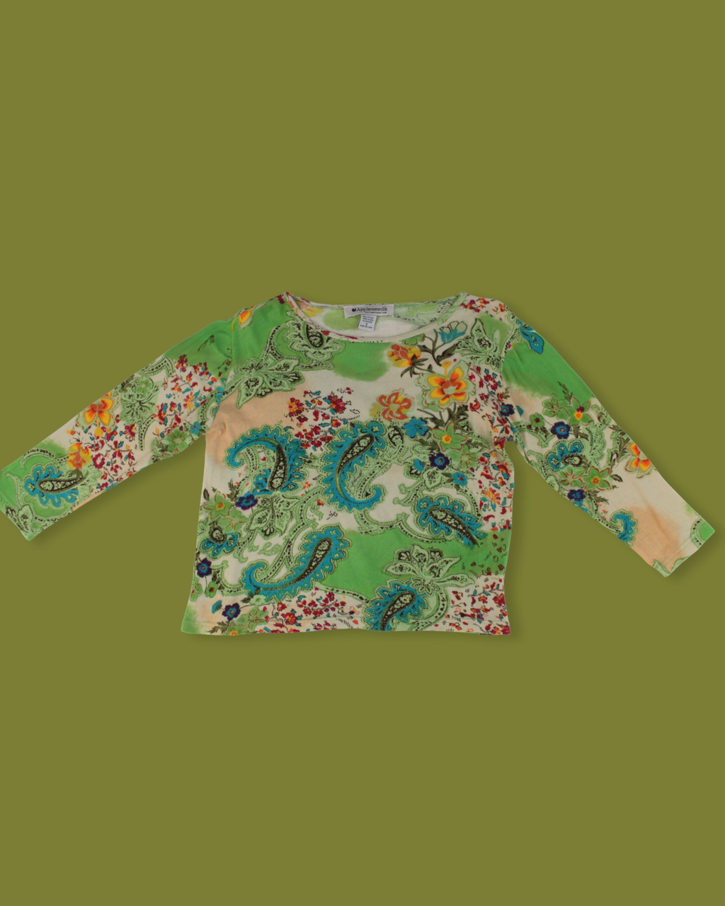 Paisley Floral 3/4 Sleeve Top