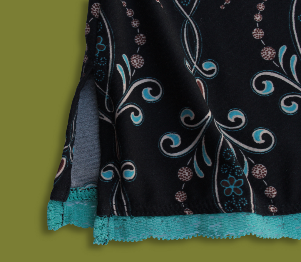 Paisley Lace V-neck Top