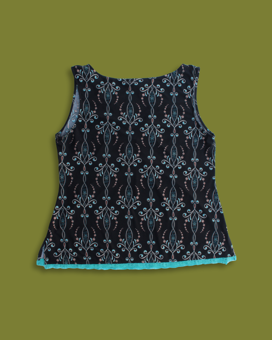 Paisley Lace V-neck Top
