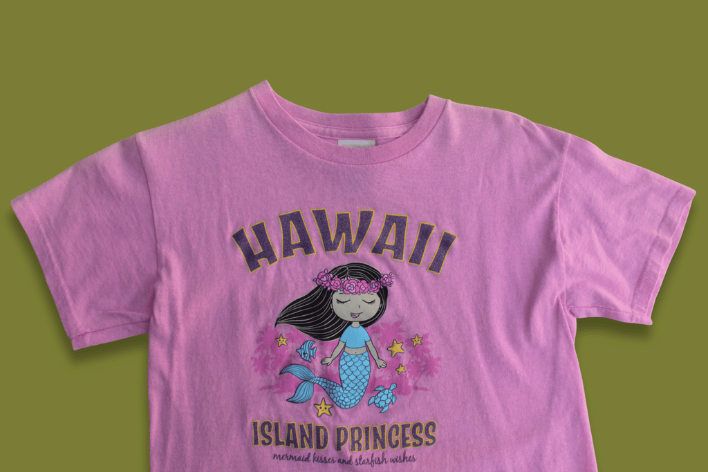 Pink Glittery Mermaid Graphic Tee