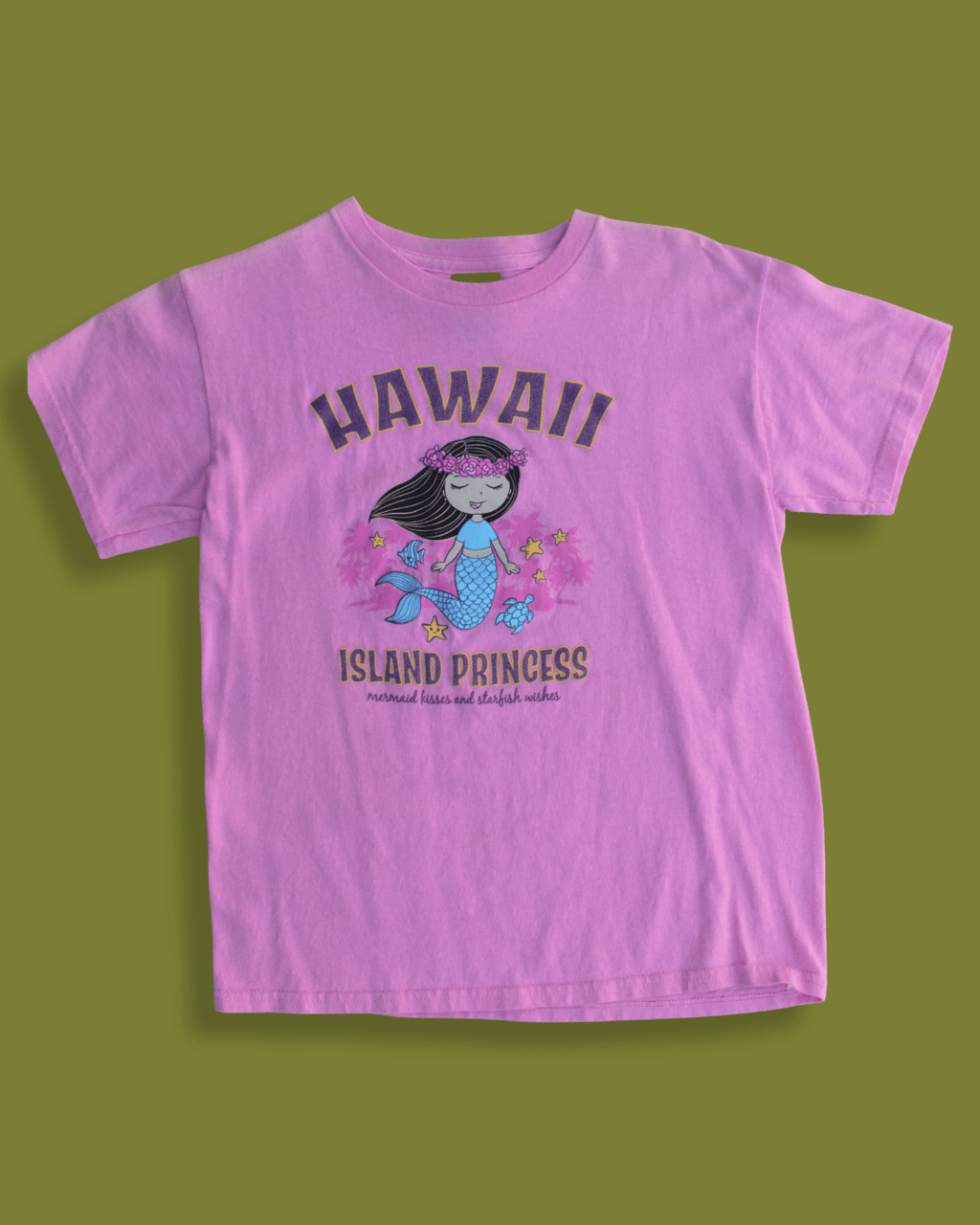 Pink Glittery Mermaid Graphic Tee