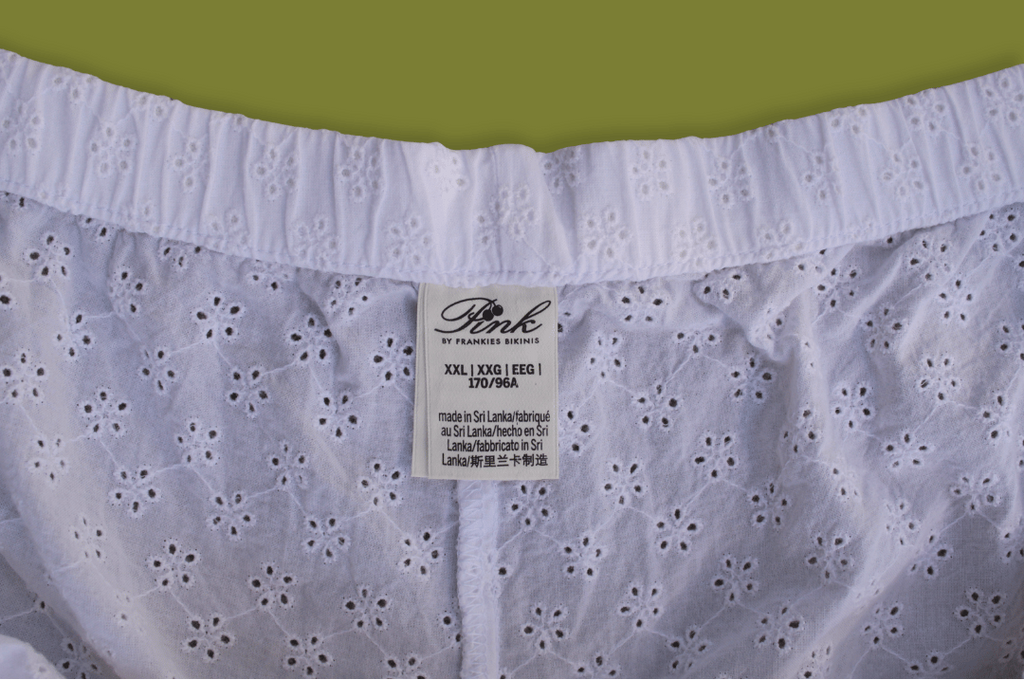 "Pink by Frankies" Eyelet Cotton Pants
