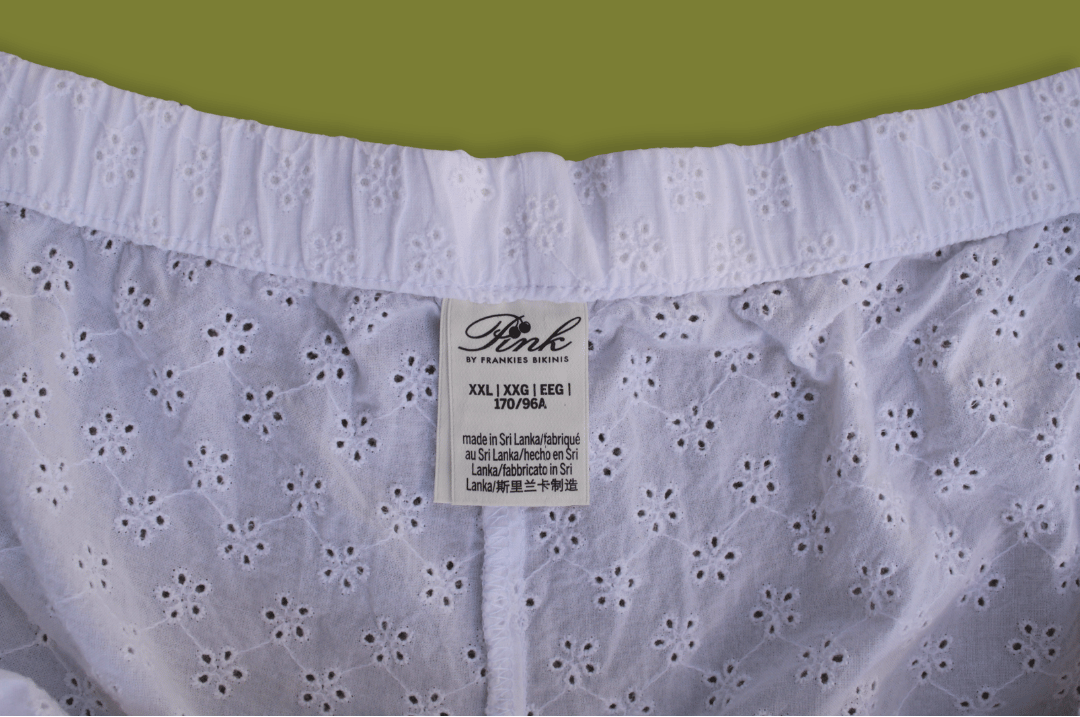 "Pink by Frankies" Eyelet Cotton Pants