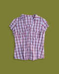 Plaid "Cupcake" Sleeve Button-up