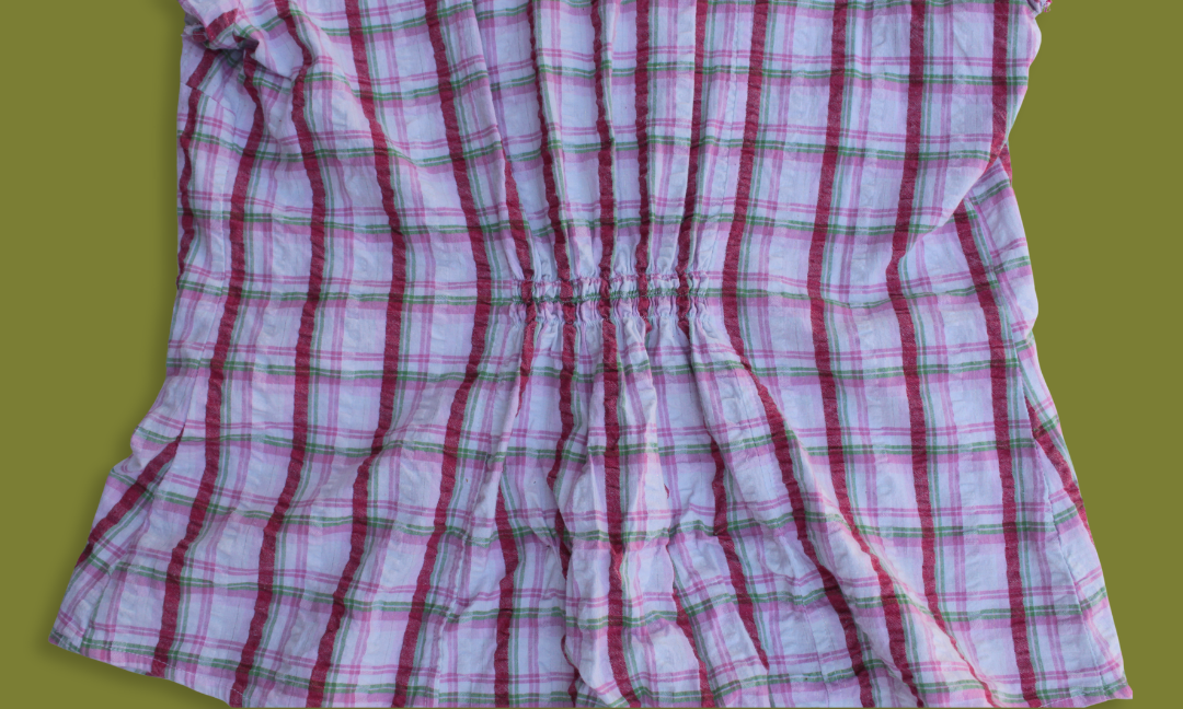 Plaid "Cupcake" Sleeve Button-up