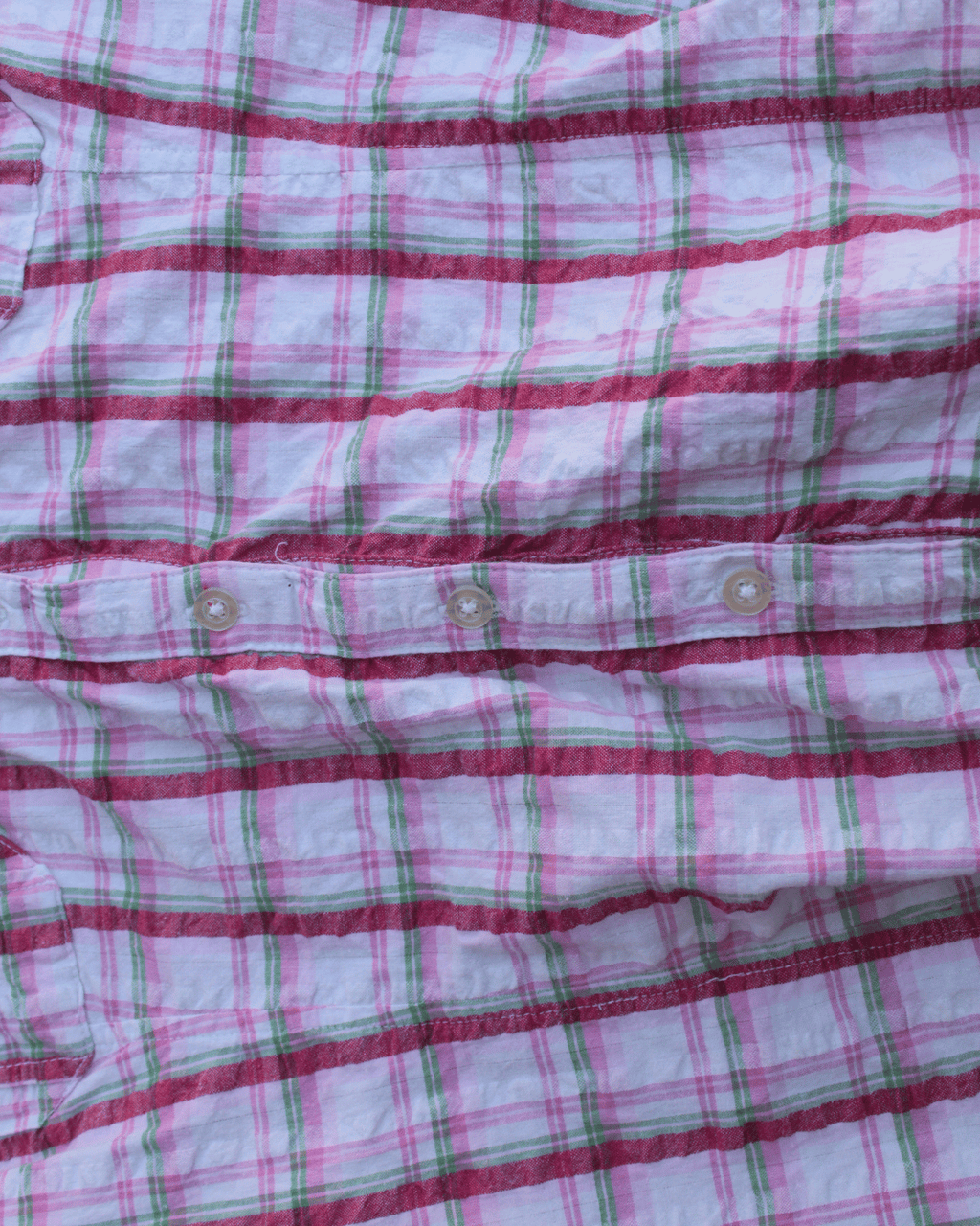 Plaid "Cupcake" Sleeve Button-up