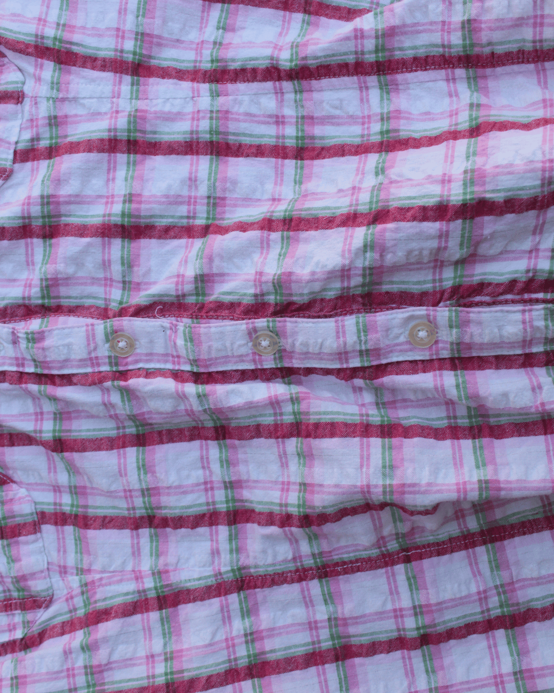 Plaid "Cupcake" Sleeve Button-up
