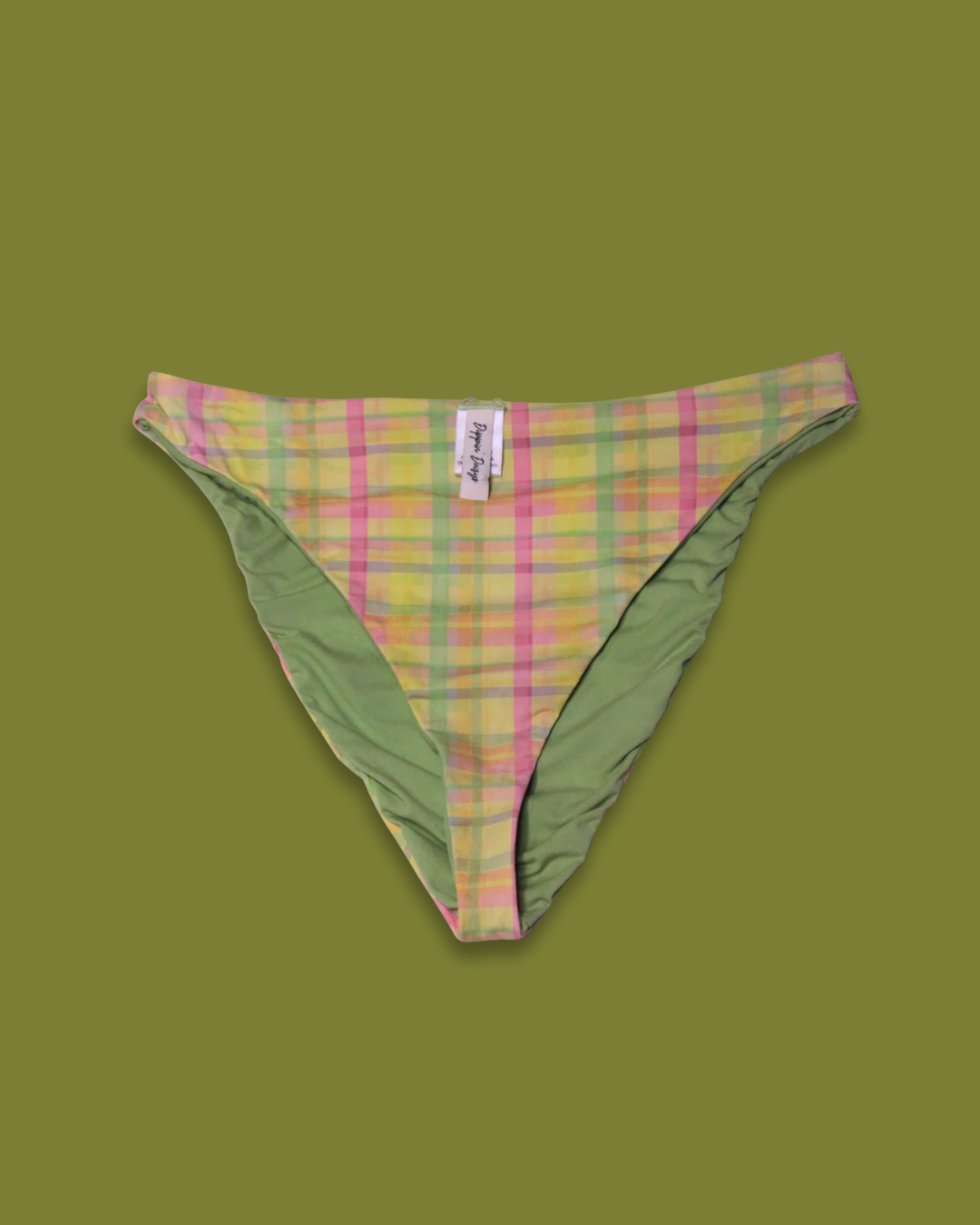 Plaid String Bikini Set