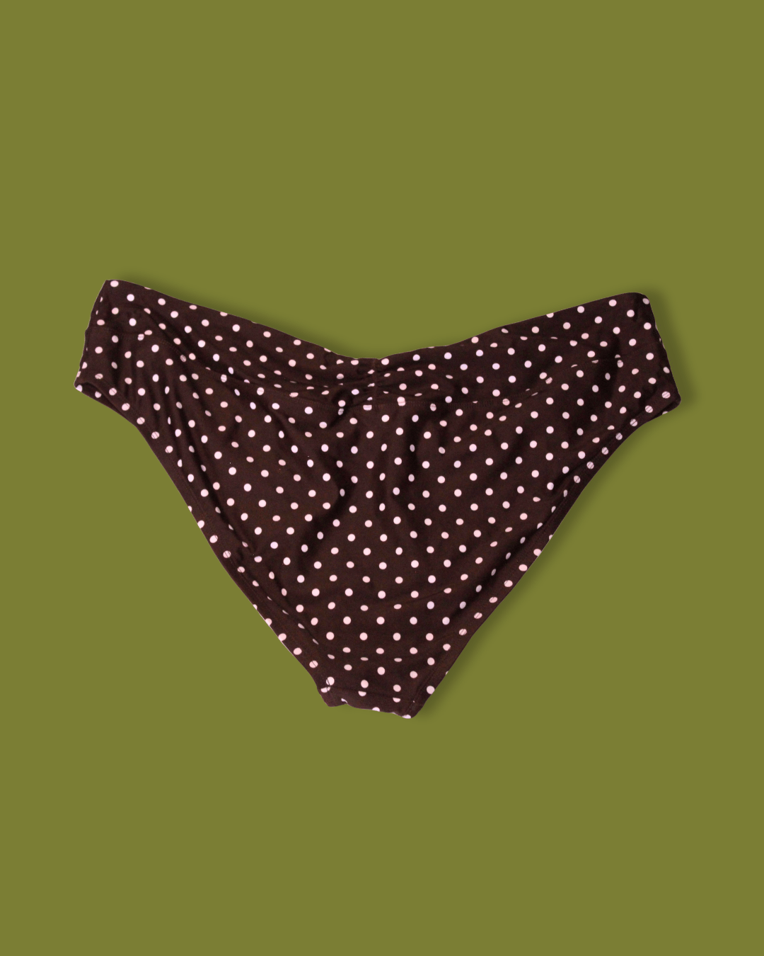 Polka-dot Ruched Bikini Bottoms