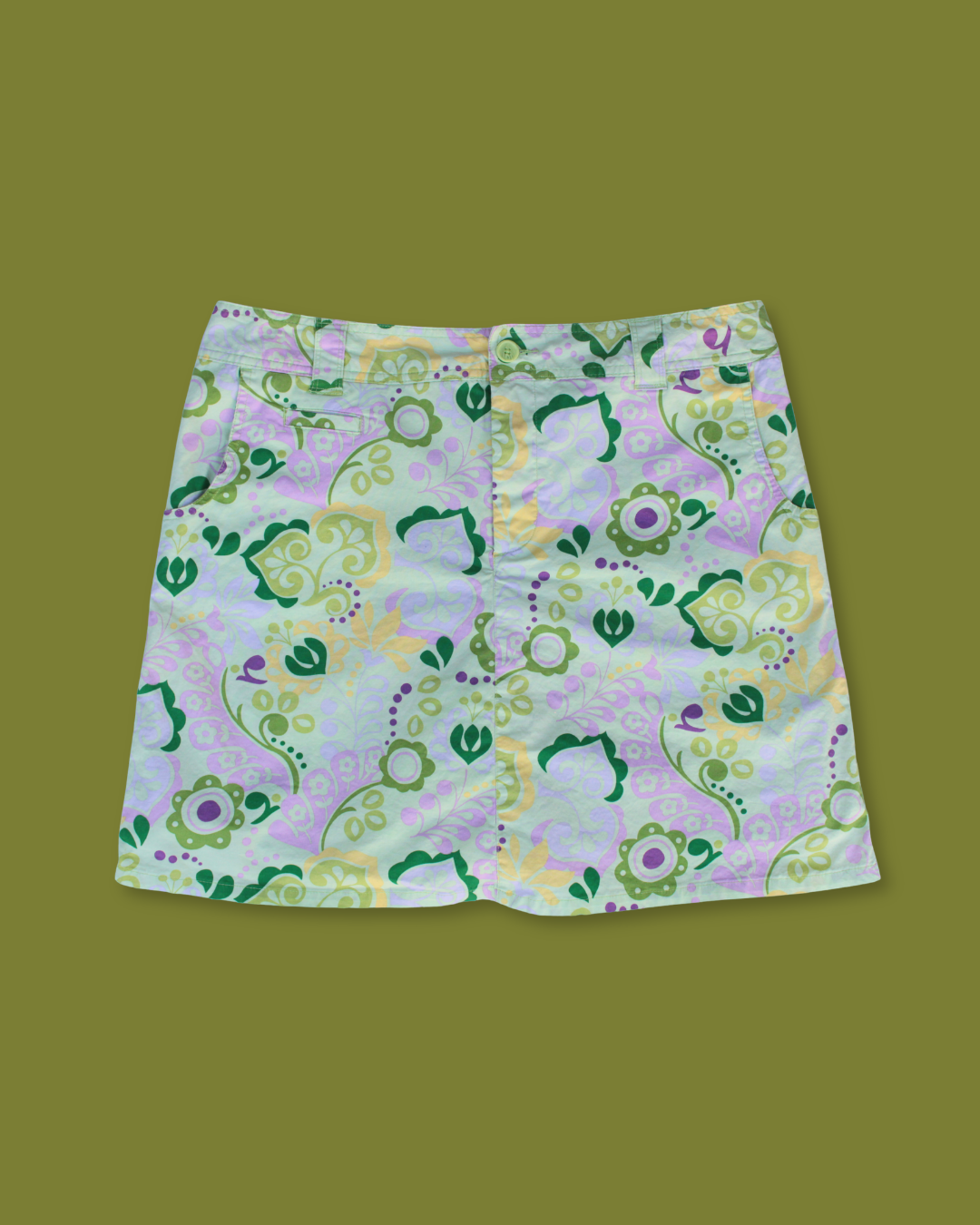 "Polly Pocket" Paisley Midi-skirt