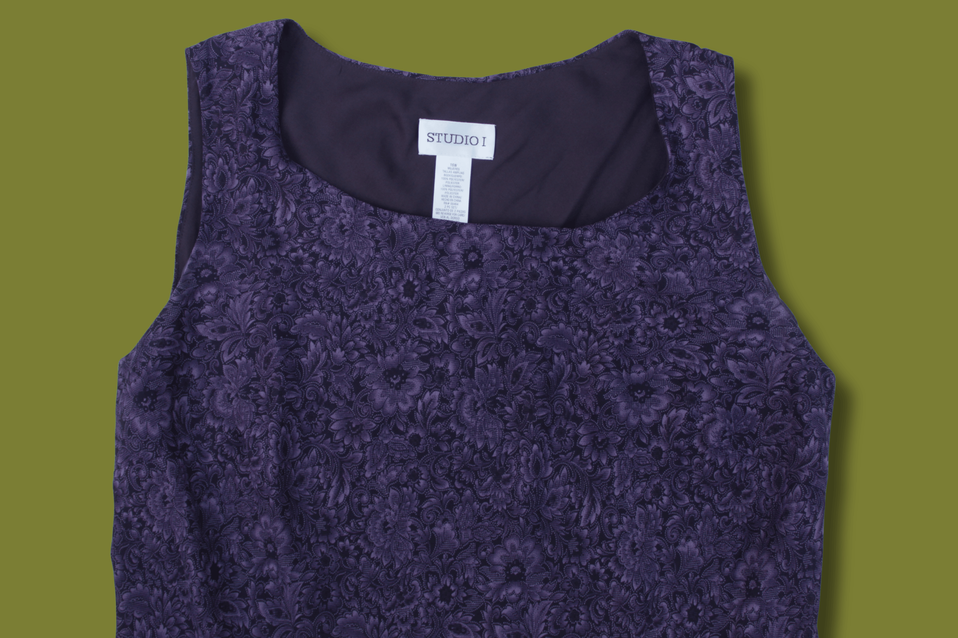 Floral Scoop-neck Maxi Dress (Plus Sized)
