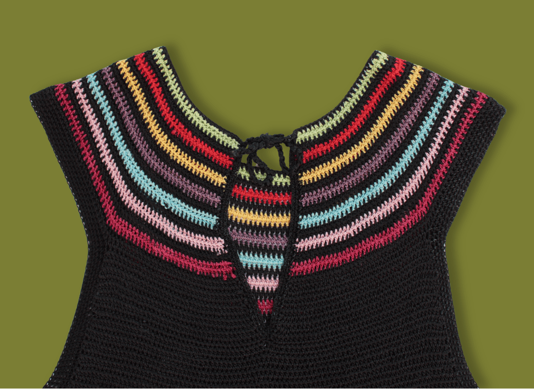 Rainbow Knit Keyhole Tank Top