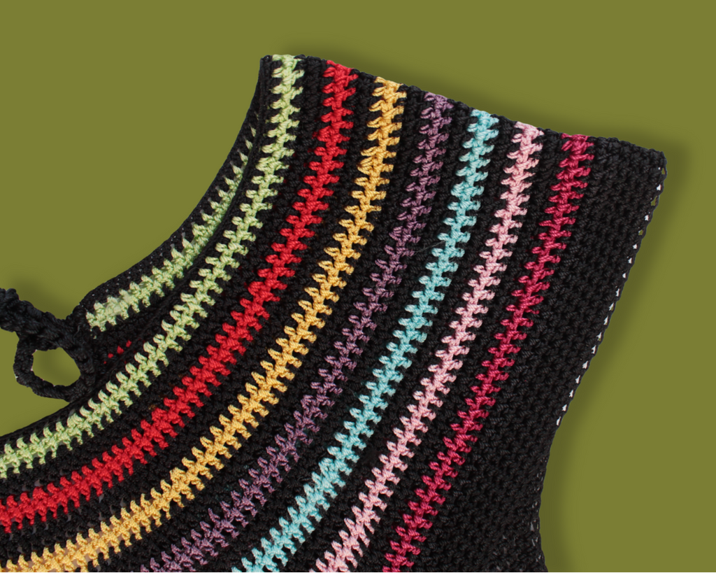 Rainbow Knit Keyhole Tank Top