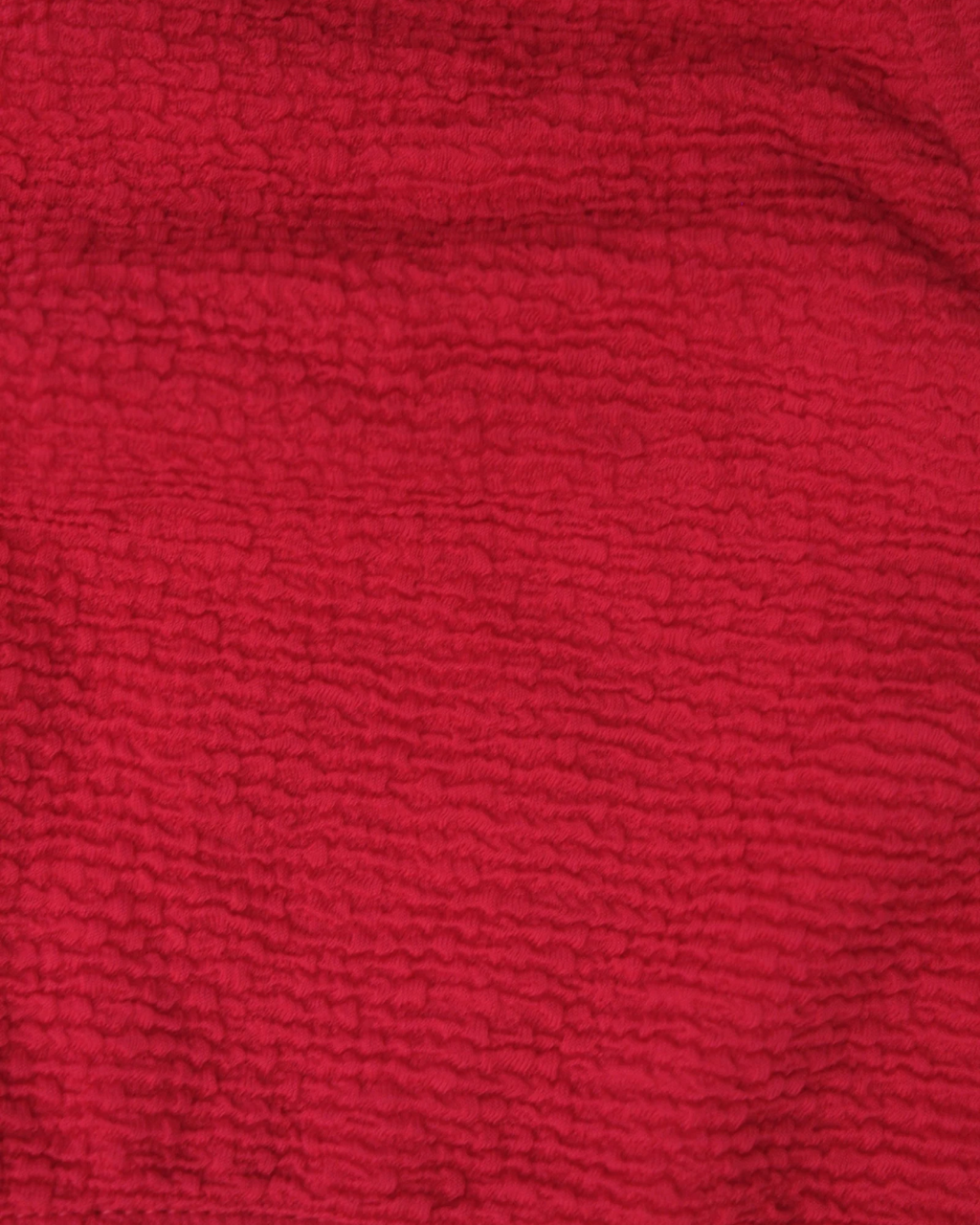 Red Scrunched High-hip Bikini Bottom