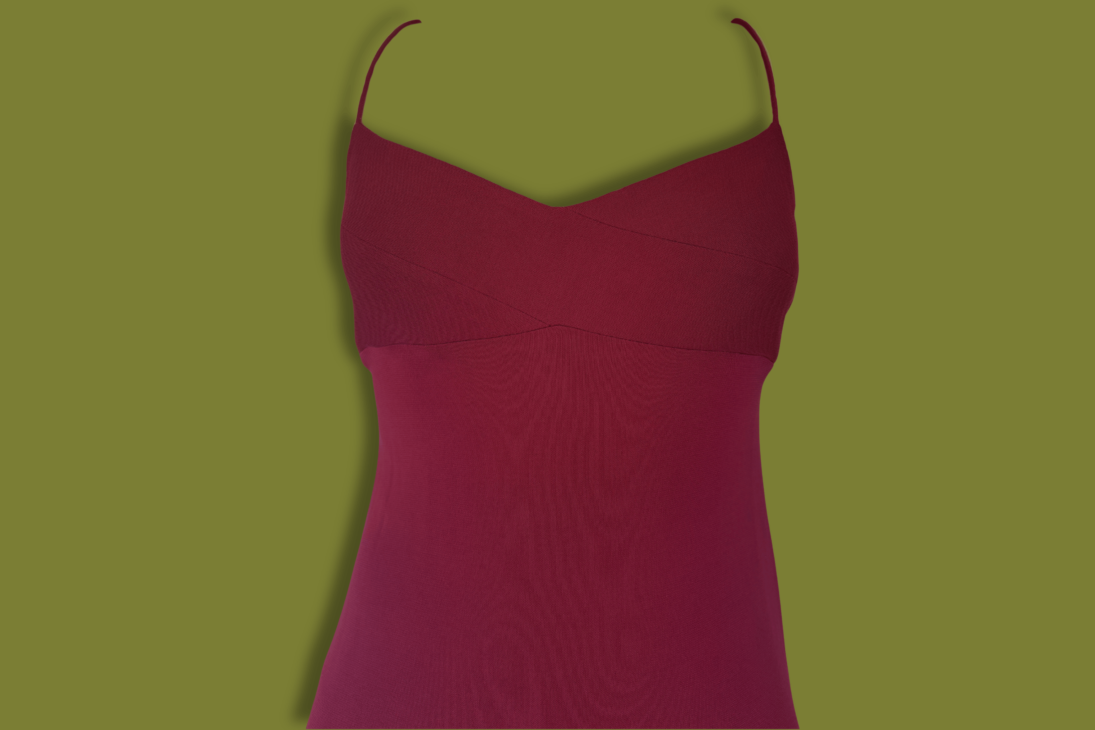 Spaghetti-Strap Maxi Gown