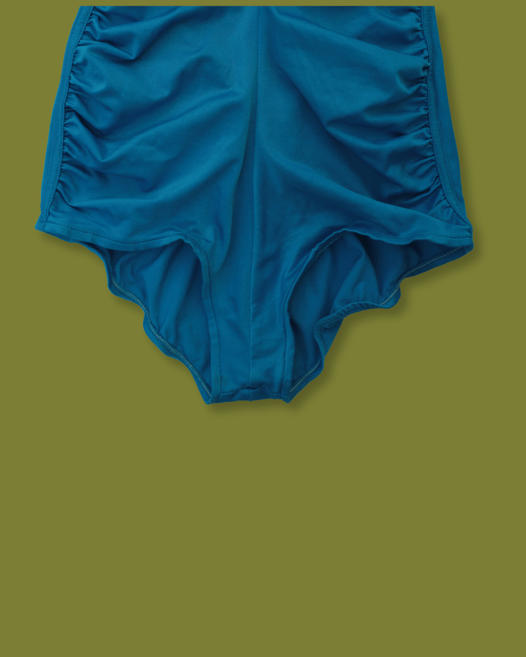Ruched Halter-neck One-piece Swimsuit