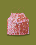Sequin Square-neck Tie-back Tank-top